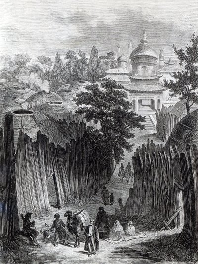 Street in Urga, illustration from 